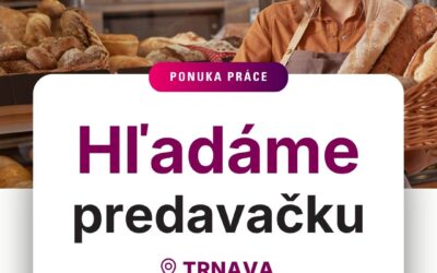 Hľadáme predavačku do pekárne
